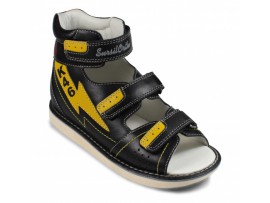 Обувь ортопедическая 15-318M Сурсил-Орто черный/желтый